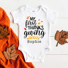 My First Thanksgiving Baby Bodysuit