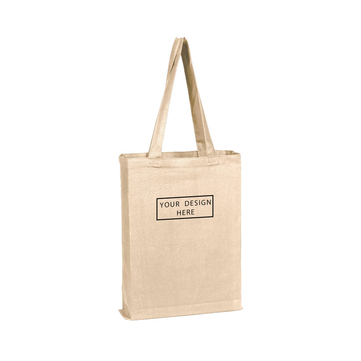 Q-Tees - Canvas Gusset Promotional Tote - Front
