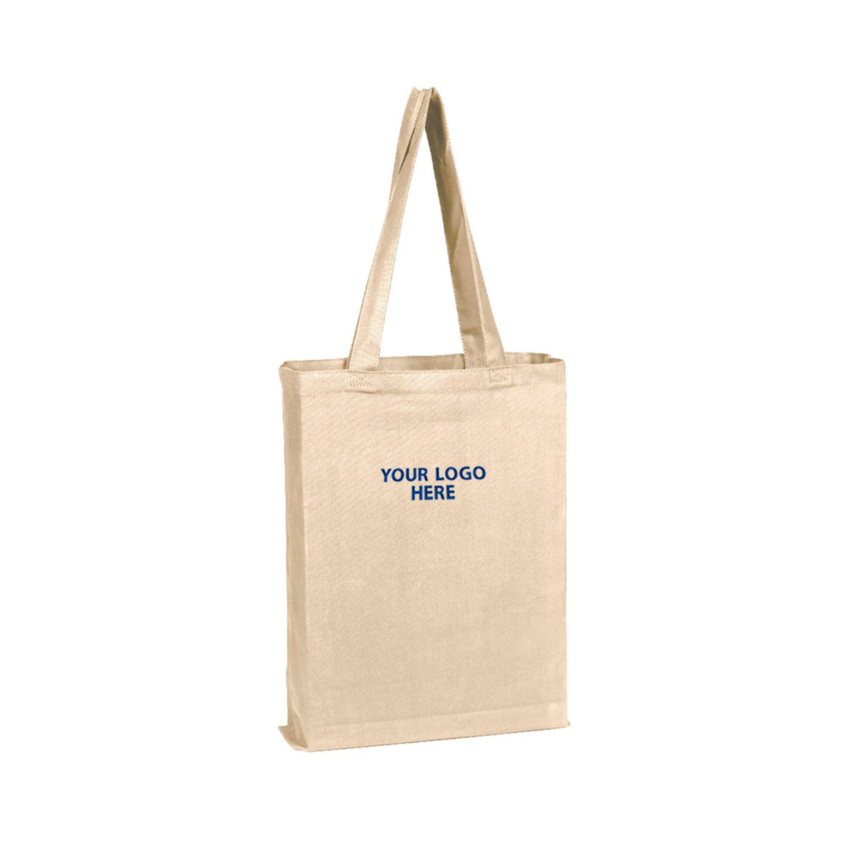 Q-Tees - Canvas Gusset Promotional Tote - Front