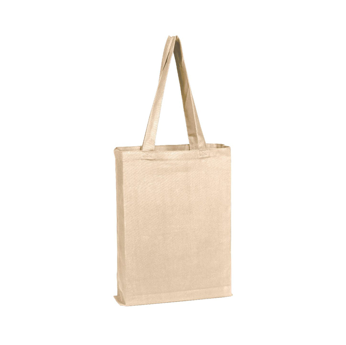 Q-Tees - Canvas Gusset Promotional Tote - Front/Back