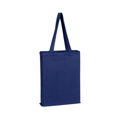 Q-Tees - Canvas Gusset Promotional Tote - Front/Back
