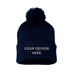 Sportsman - 12" Pom-Pom Cuffed Beanie