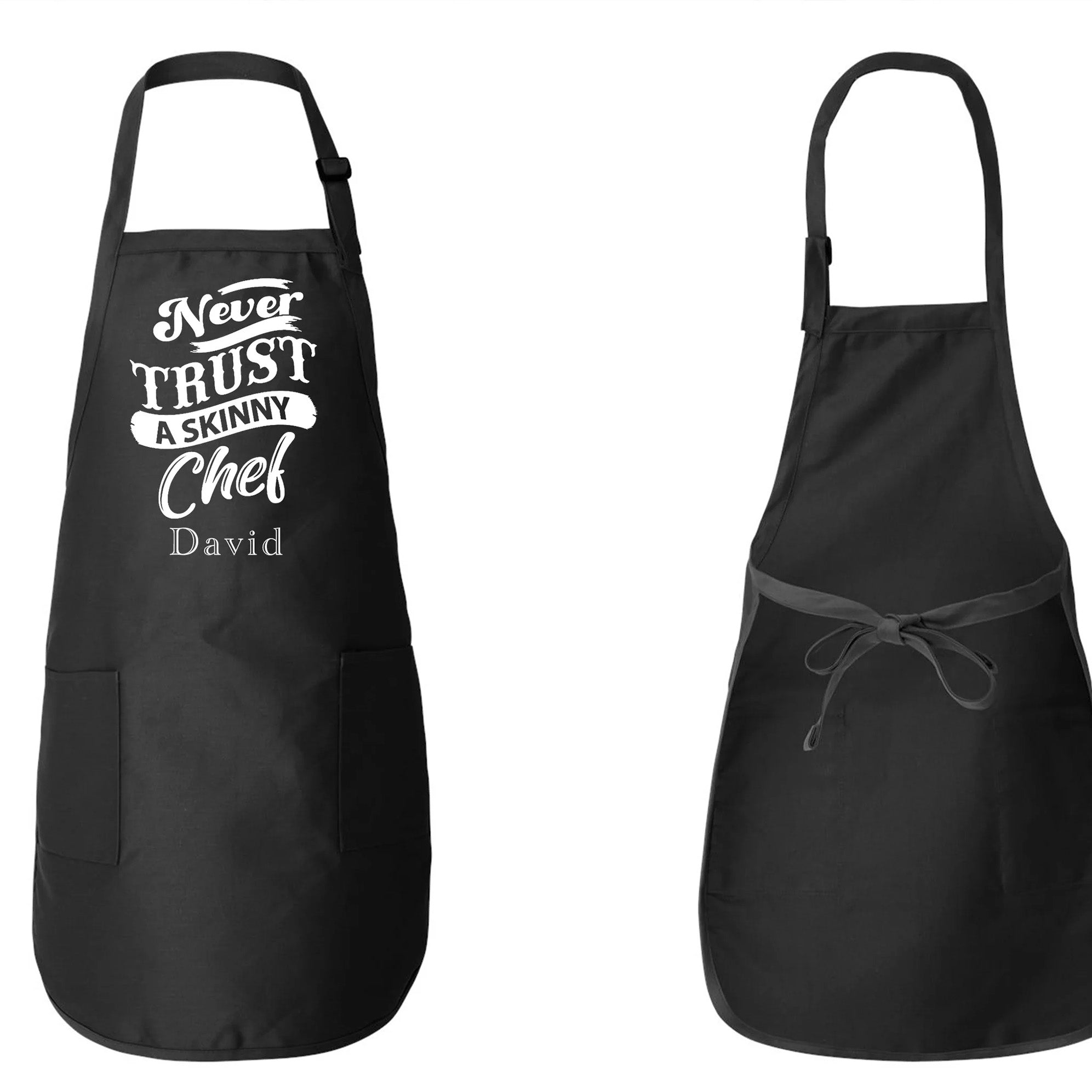 Never Trust A Skinny Chef Apron
