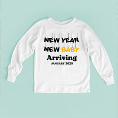 New Year New Baby Arriving Baby Bodysuit