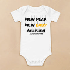 New Year New Baby Arriving Baby Bodysuit