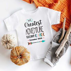 Our Greatest Adventure Begins Baby Bodysuit