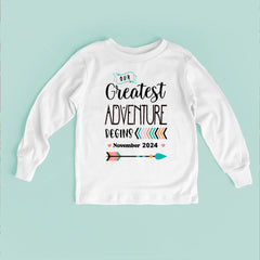 Our Greatest Adventure Begins Baby Bodysuit