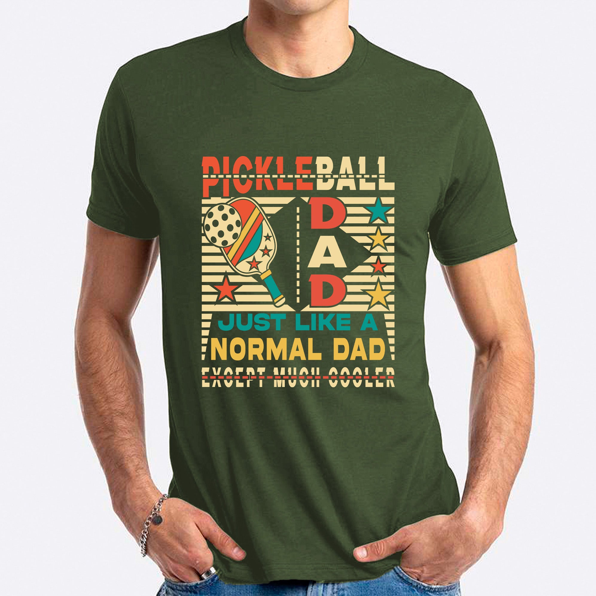Pickle Ball Dad Just Like A Normal Dad Except Much Cooler T-shirt
