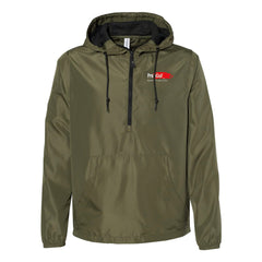 PROWALL - Independent Trading Co. Unisex Lightweight Quarter-Zip Windbreaker Pullover Jacket - EXP54LWP