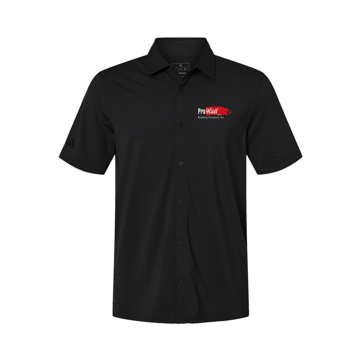 PROWALL - Adidas Men's Full Button Down Short Sleeve Shirt - A595