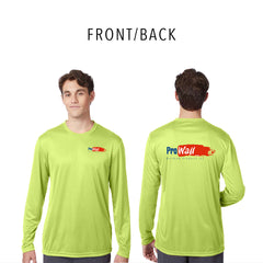 PROWALL - SAFETY Hanes Unisex Cool DRI® Long Sleeve Performance T-Shirt - 482L