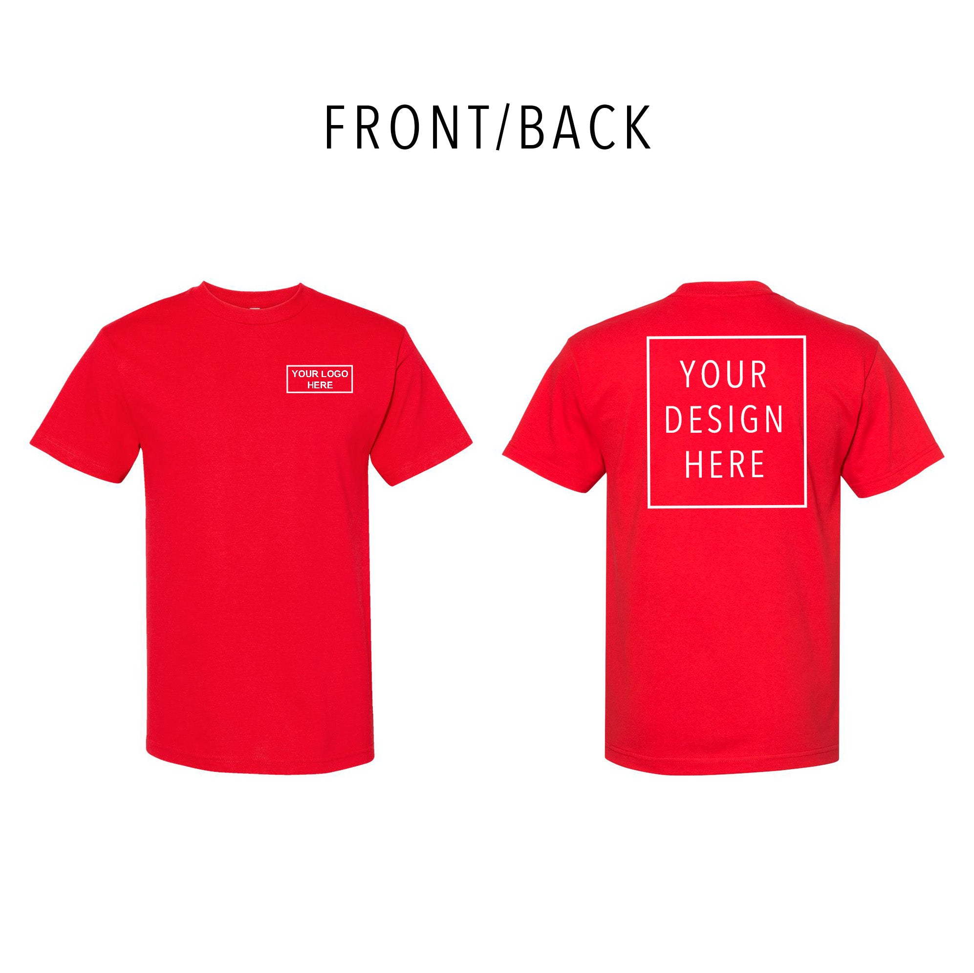 American Apparel - Heavyweight Cotton Tee - Front/Back