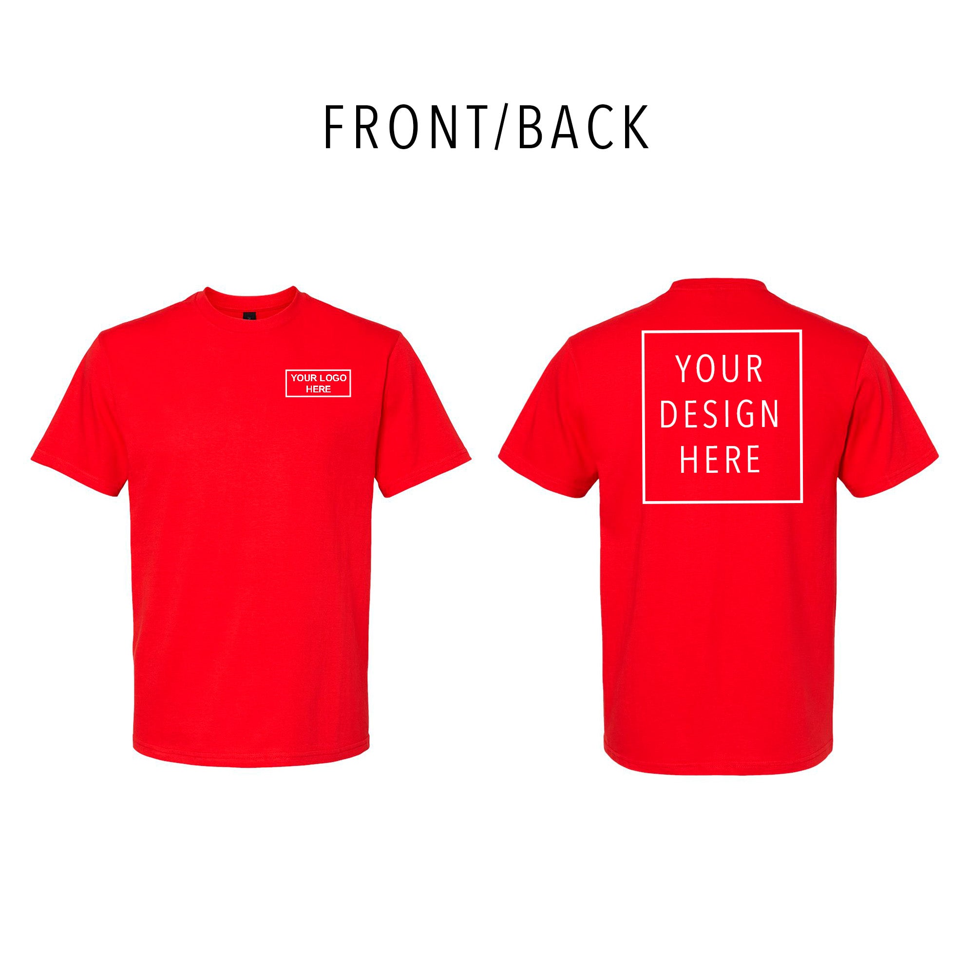 Gildan - Softstyle® Midweight T-Shirt - Front/Back