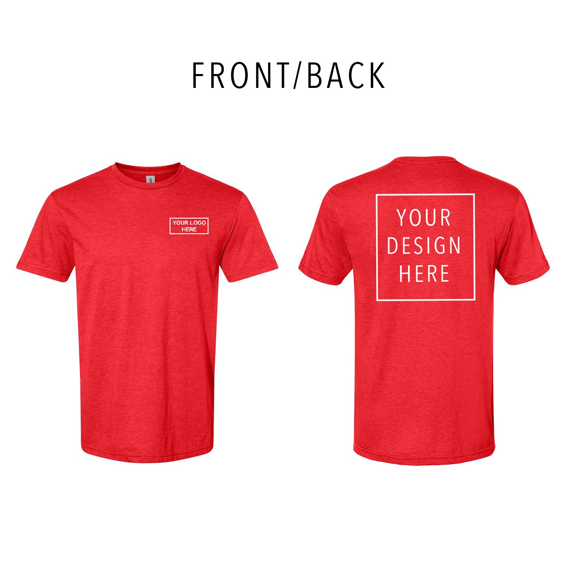 Gildan - Softstyle® CVC T-Shirt - Front/Back
