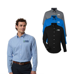 RIS - Devon & Jones Men's CrownLux Performance® Spencer Poplin Dress Shirt - DG505