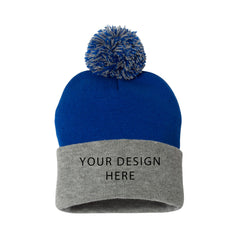 Sportsman - 12" Pom-Pom Cuffed Beanie