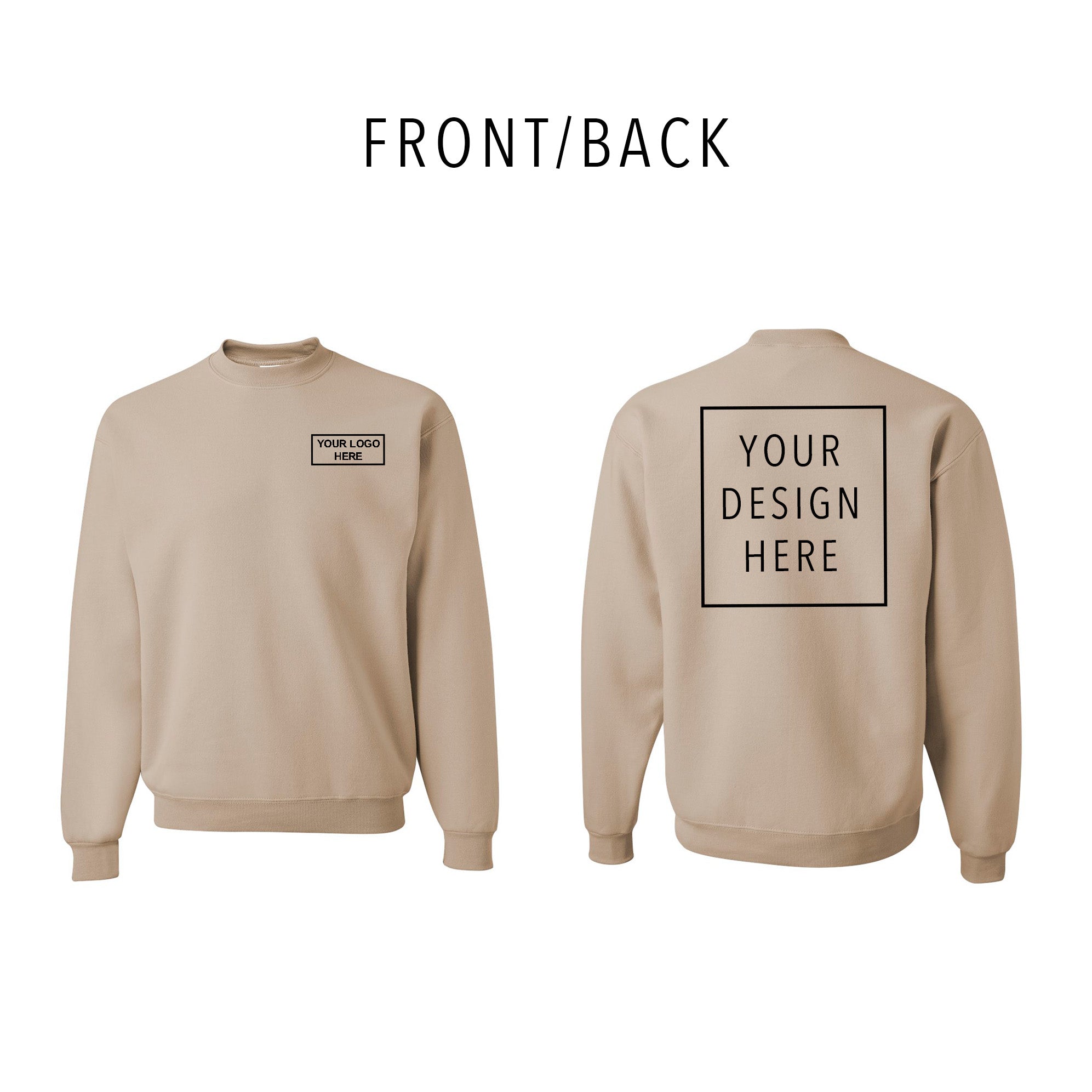JERZEES - NuBlend® Crewneck Sweatshirt - Front/Back