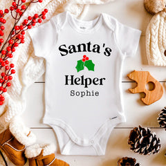 Santa's Helper Baby Bodysuit