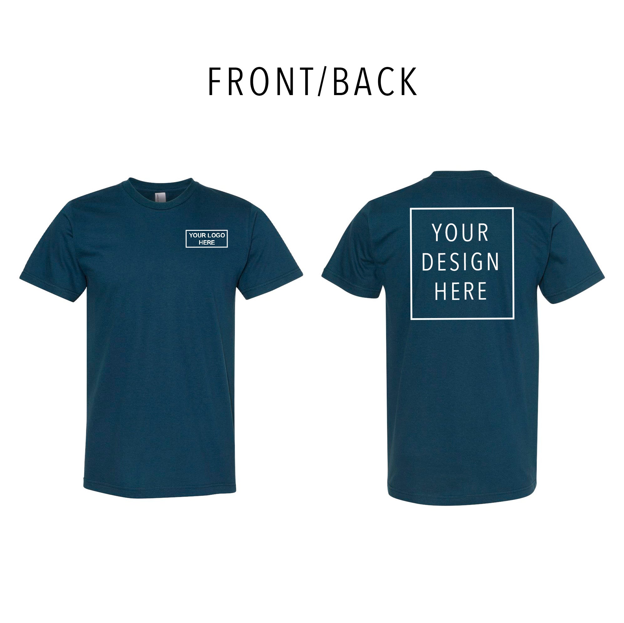 American Apparel - Fine Jersey Tee - Front/Back