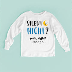 Silent Night? Yeah, Right! Baby Bodysuit