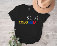 Embroidered  Sí, sí, Colombia T-shirt