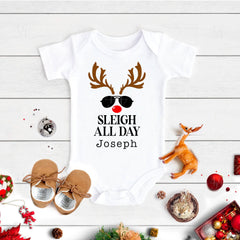 Sleigh All Day Baby Bodysuit