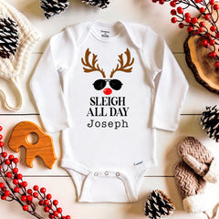 Sleigh All Day Baby Bodysuit