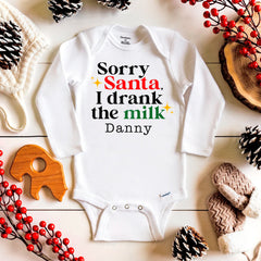 Sorry Santa, I Drank The Milk Baby Bodysuit