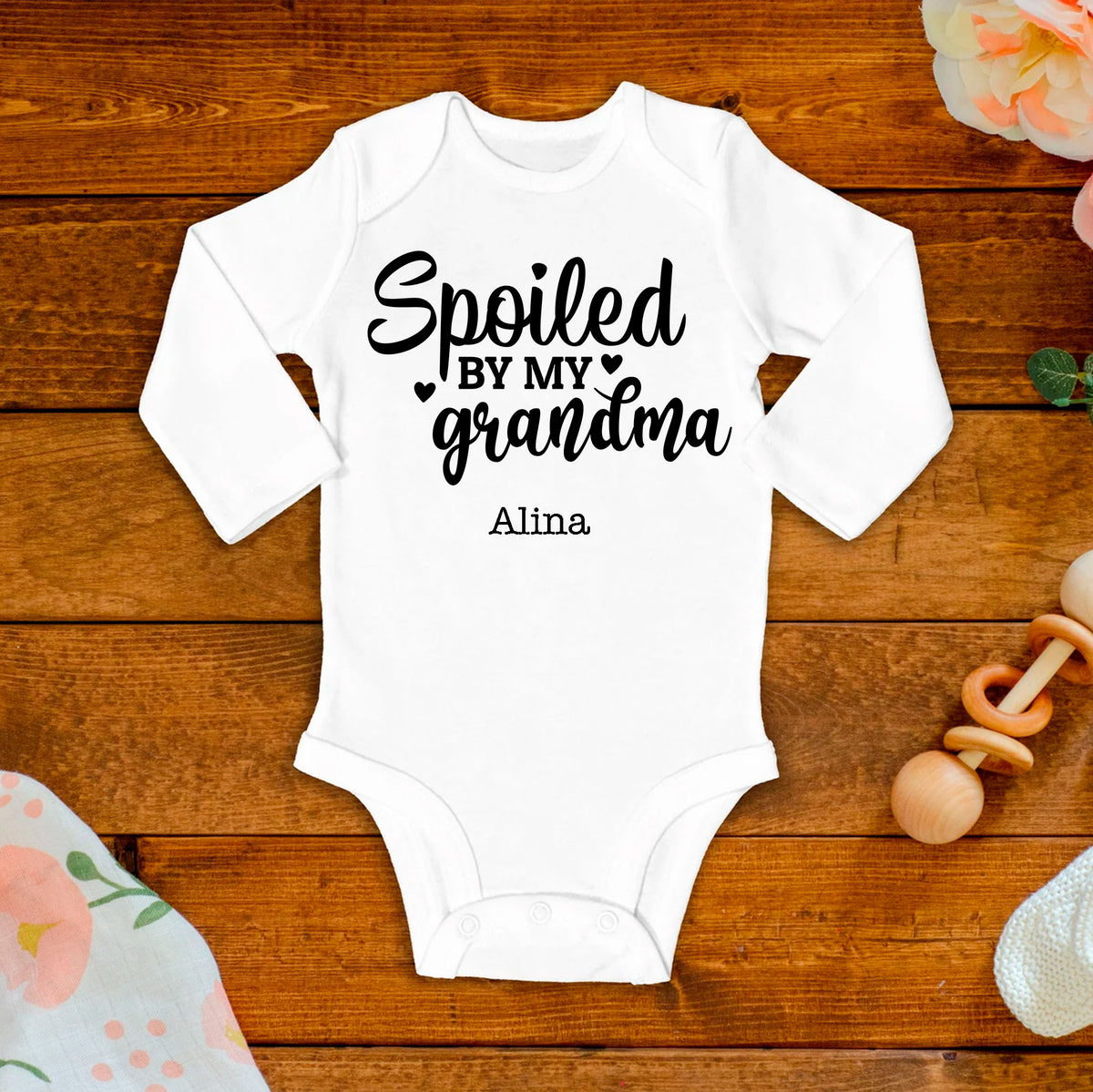 Spoiled By My Grandma Baby Bodysuit