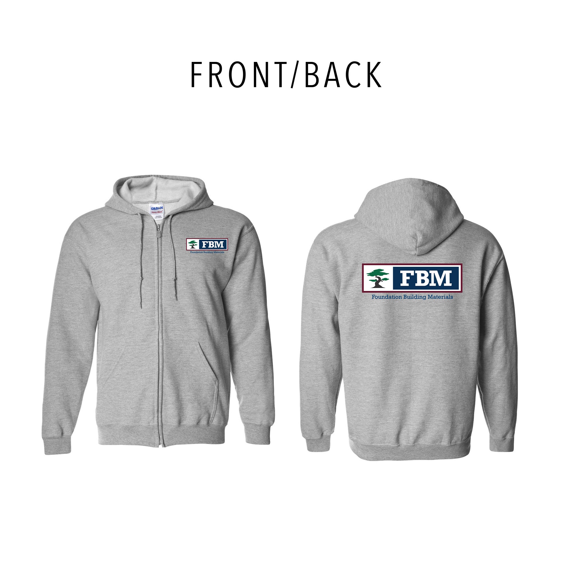 Gildan - Heavy Blend™ Full-Zip Hooded Sweatshirt - (print)