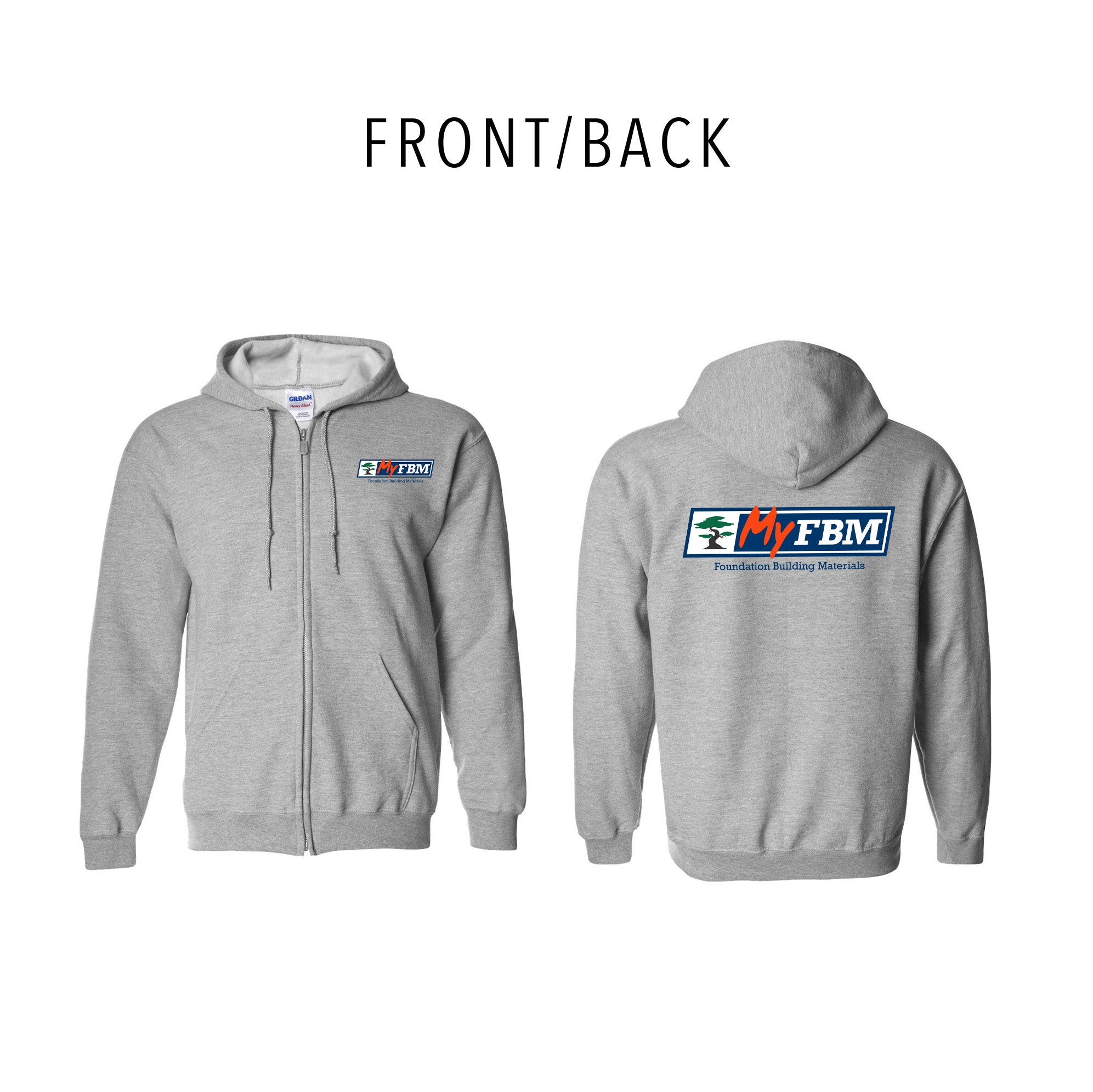 Gildan - Heavy Blend™ Full-Zip Hooded Sweatshirt - (print)