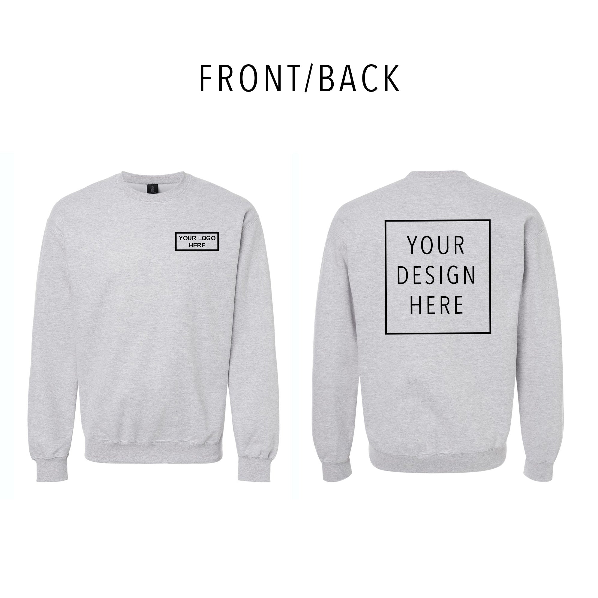 Gildan - Softstyle® Midweight Crewneck Sweatshirt - Front/Back