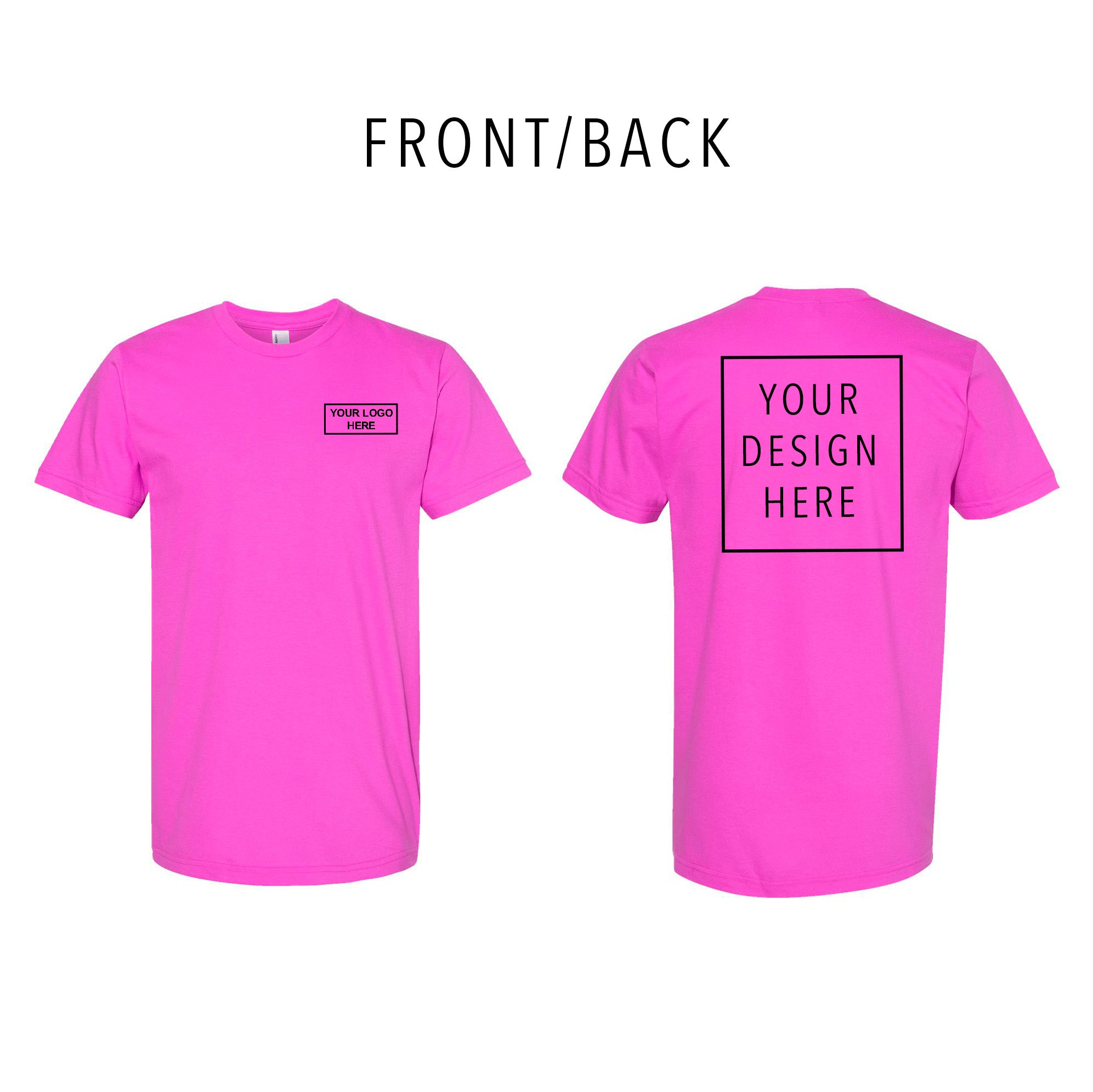 American Apparel - Fine Jersey Tee - Front/Back