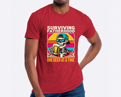 Surviving Fatherhood, One Beer At A Time T-shirt