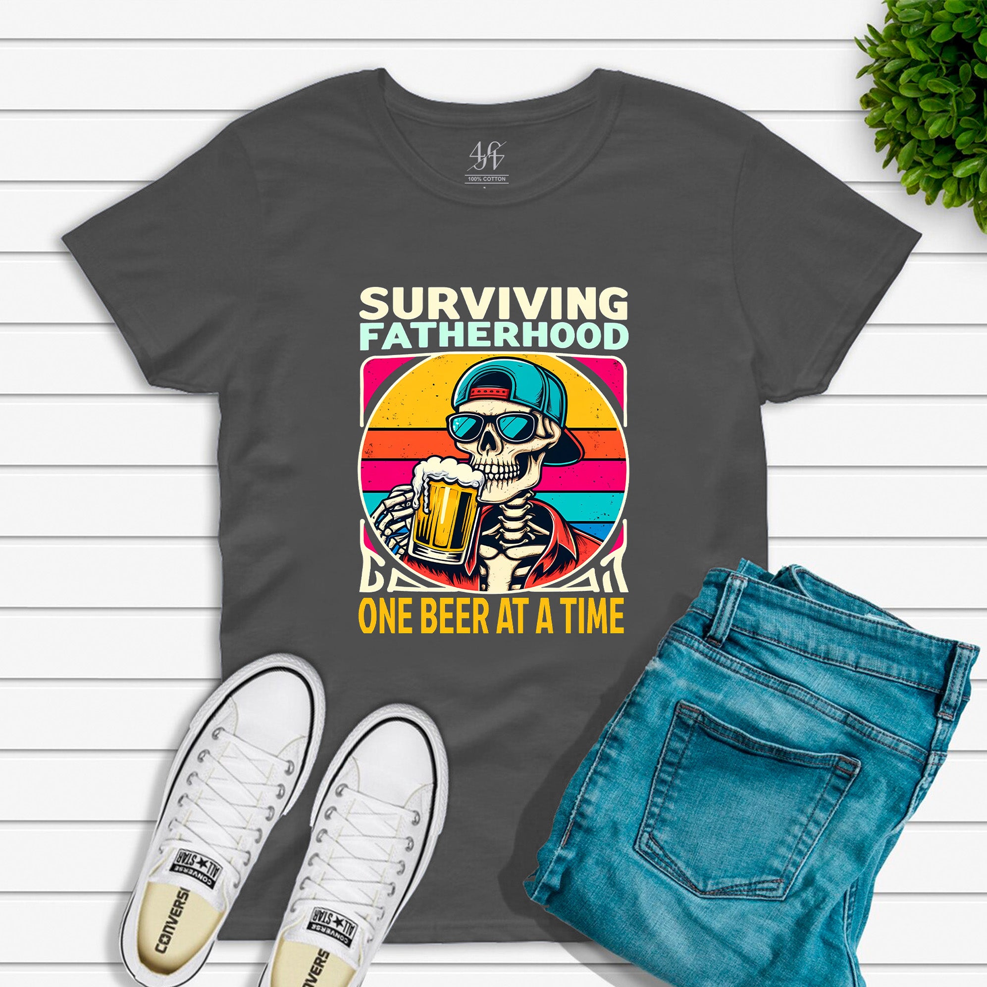 Surviving Fatherhood, One Beer At A Time T-shirt