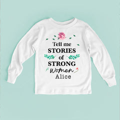 Tell Me Stories Of Strong Women Baby Bodysuit