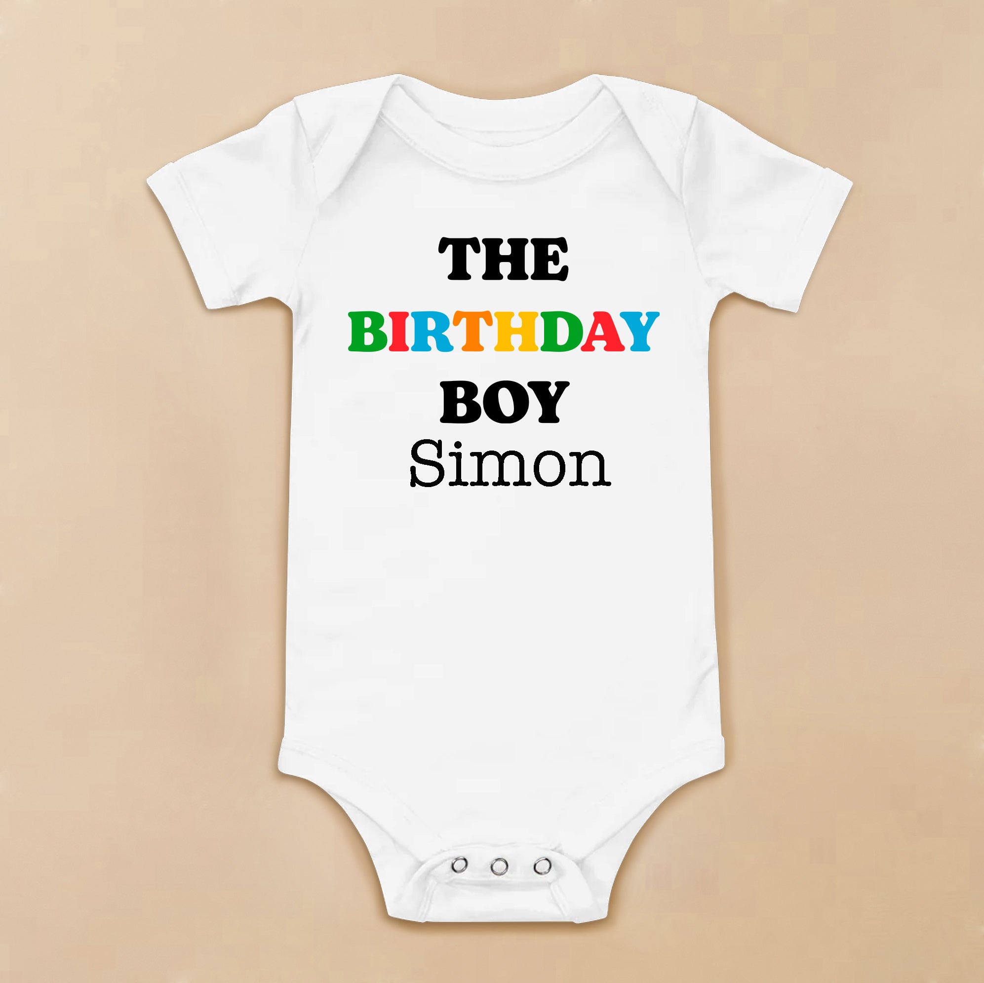 The Birthday Boy Baby Bodysuit