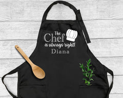 The Chef Is Always Right Apron