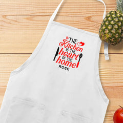 Embroidered The Kitchen Is The Heart Of The Home Apron