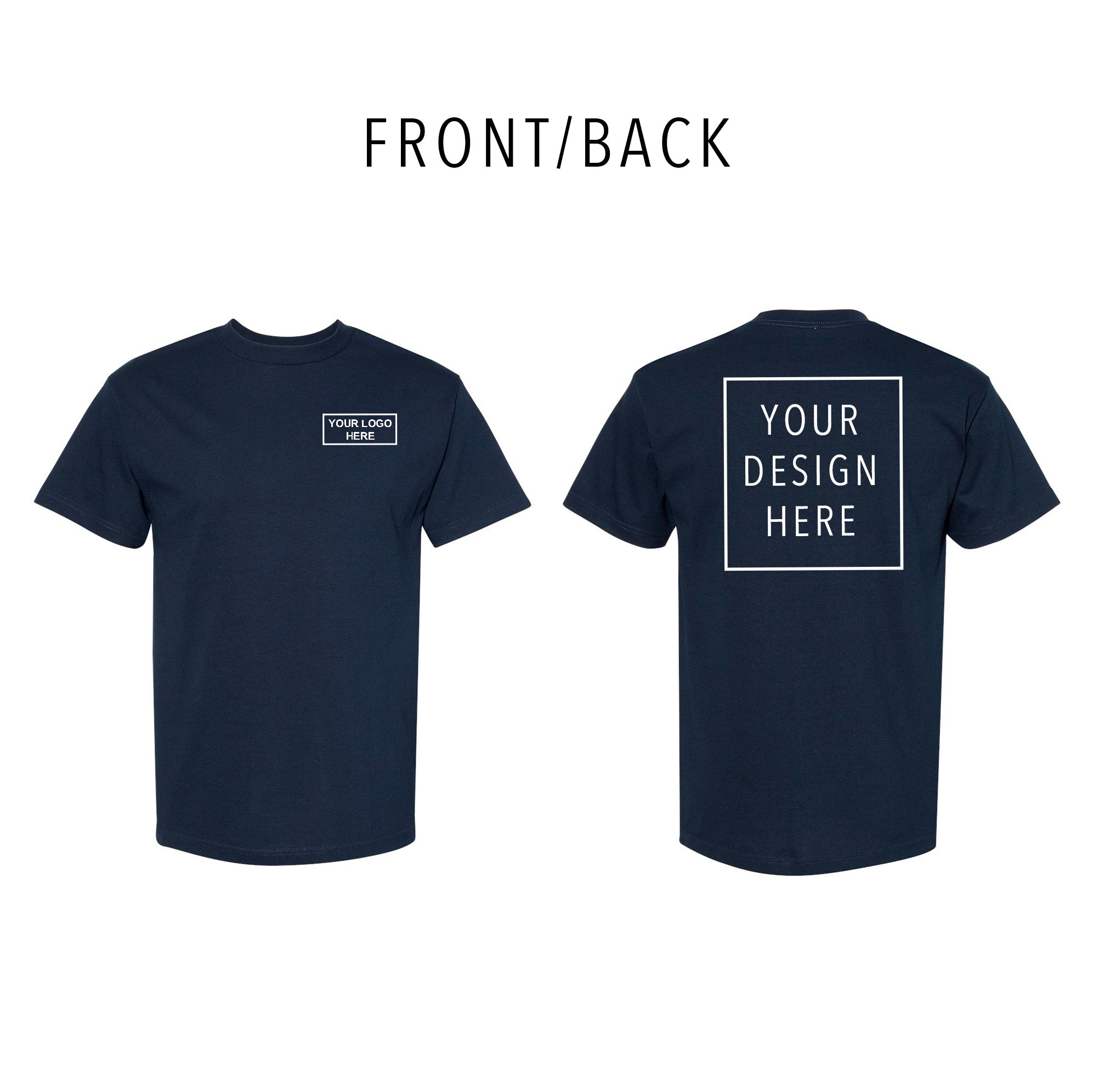 American Apparel - Heavyweight Cotton Tee - Front/Back
