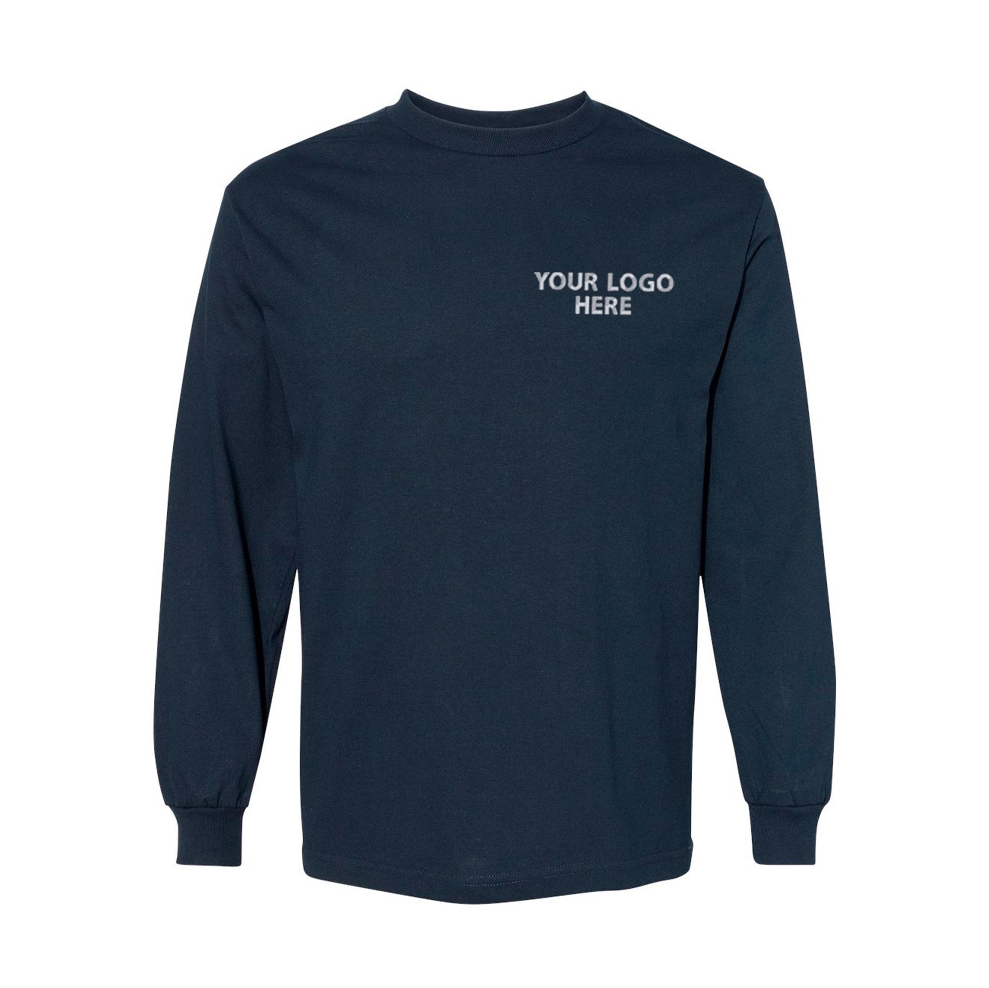 American Apparel - Heavyweight Cotton Long Sleeve Tee - Front
