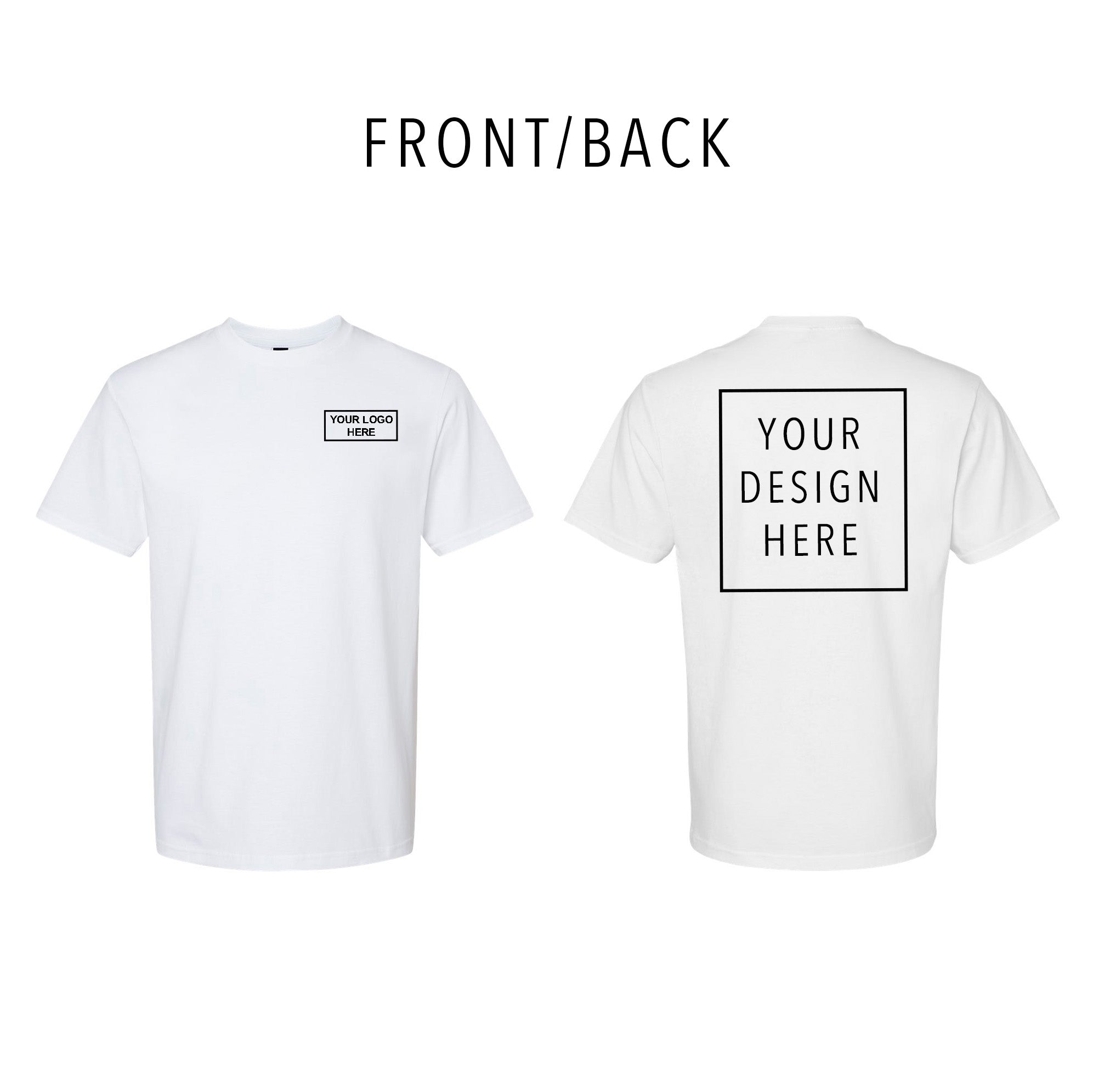 Gildan - Softstyle® Midweight T-Shirt - Front/Back