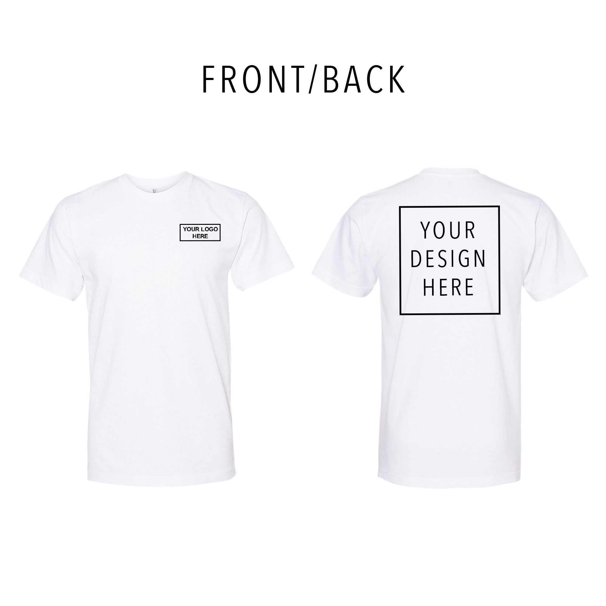 American Apparel - Fine Jersey Tee - Front/Back