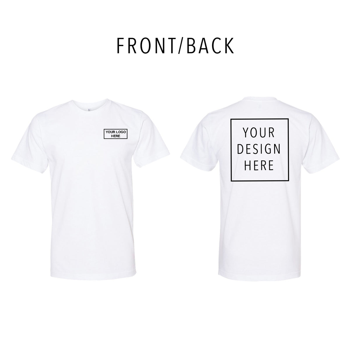 American Apparel - Fine Jersey Tee - Front/Back