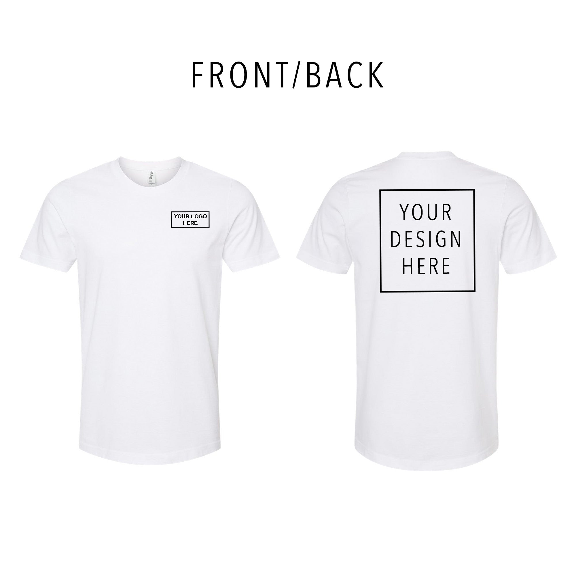 Tultex - Combed Cotton T-Shirt - Front/Back