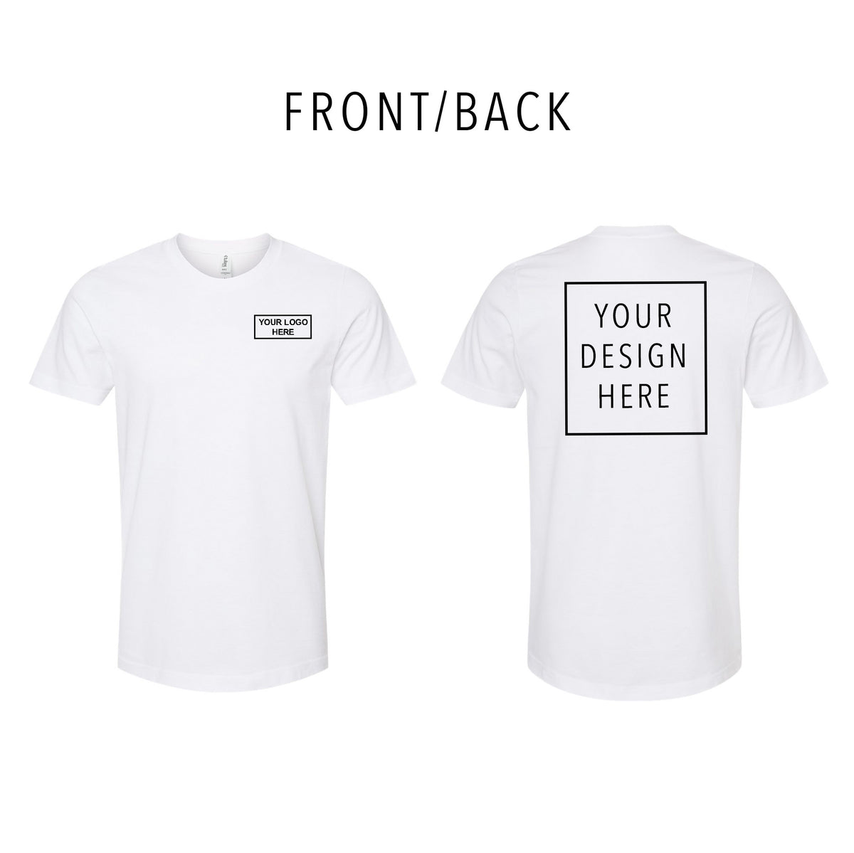 Tultex - Combed Cotton T-Shirt - Front/Back