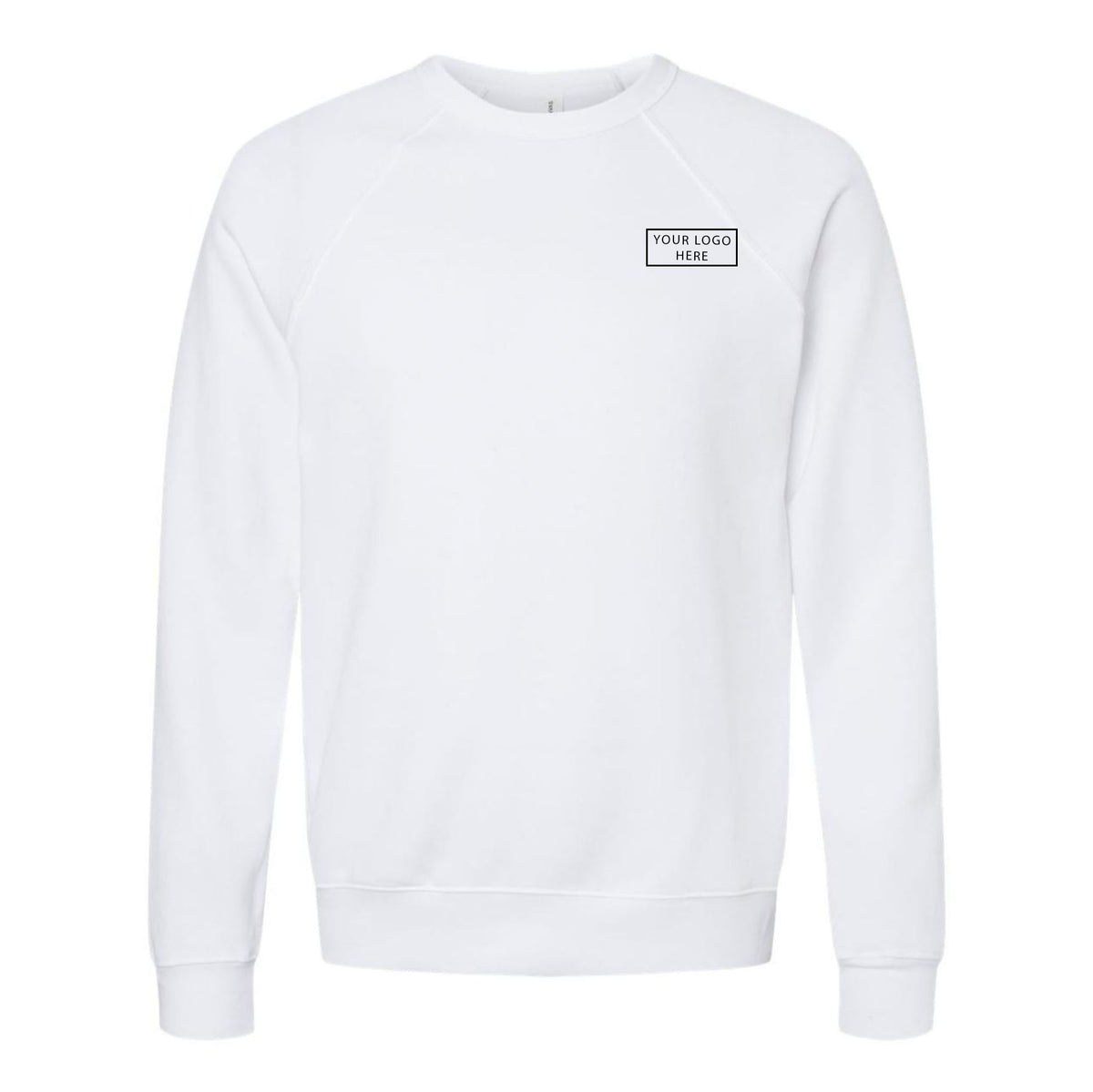 BELLA + CANVAS - Sponge Fleece Raglan Crewneck Sweatshirt - Front - 3901