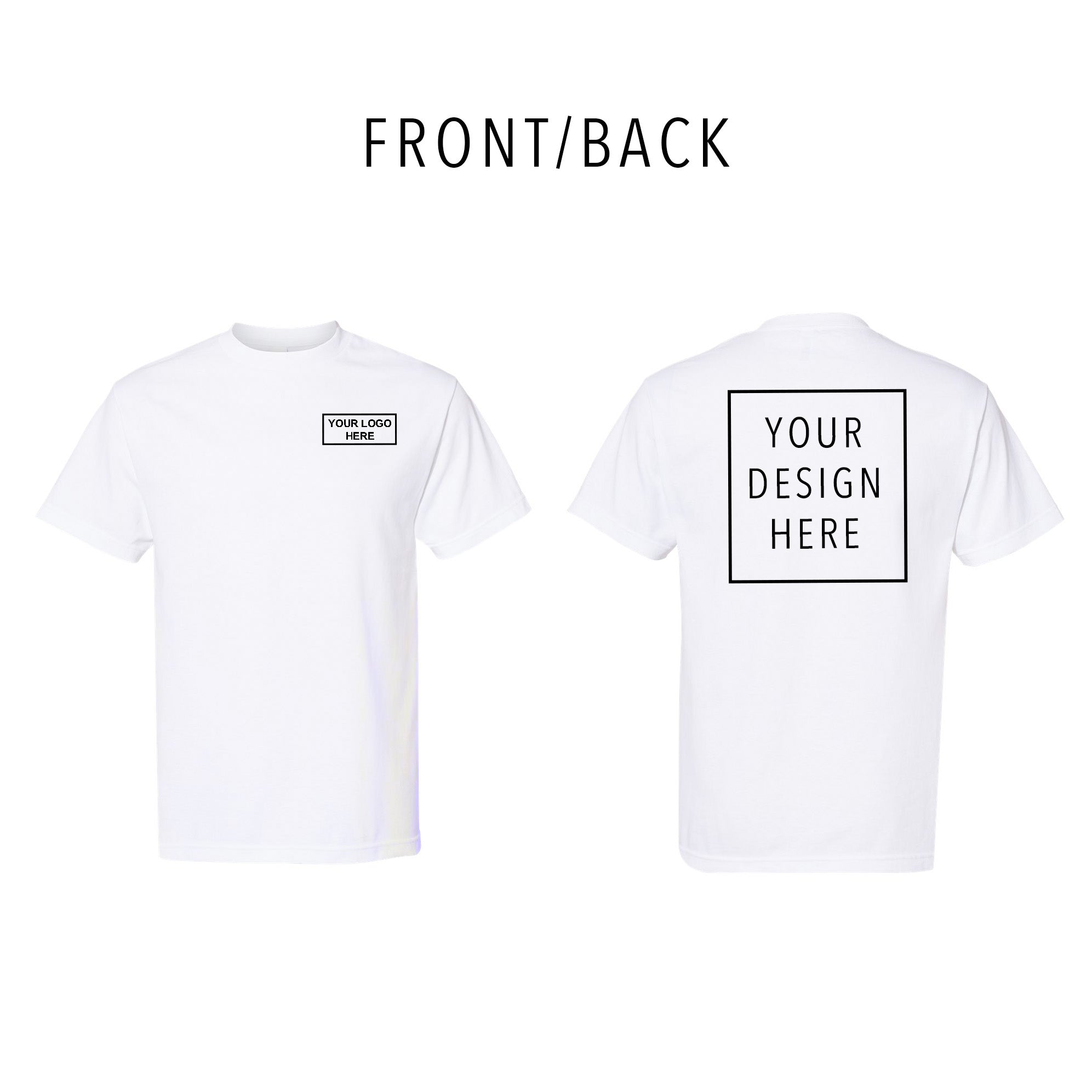 American Apparel - Heavyweight Cotton Tee - Front/Back