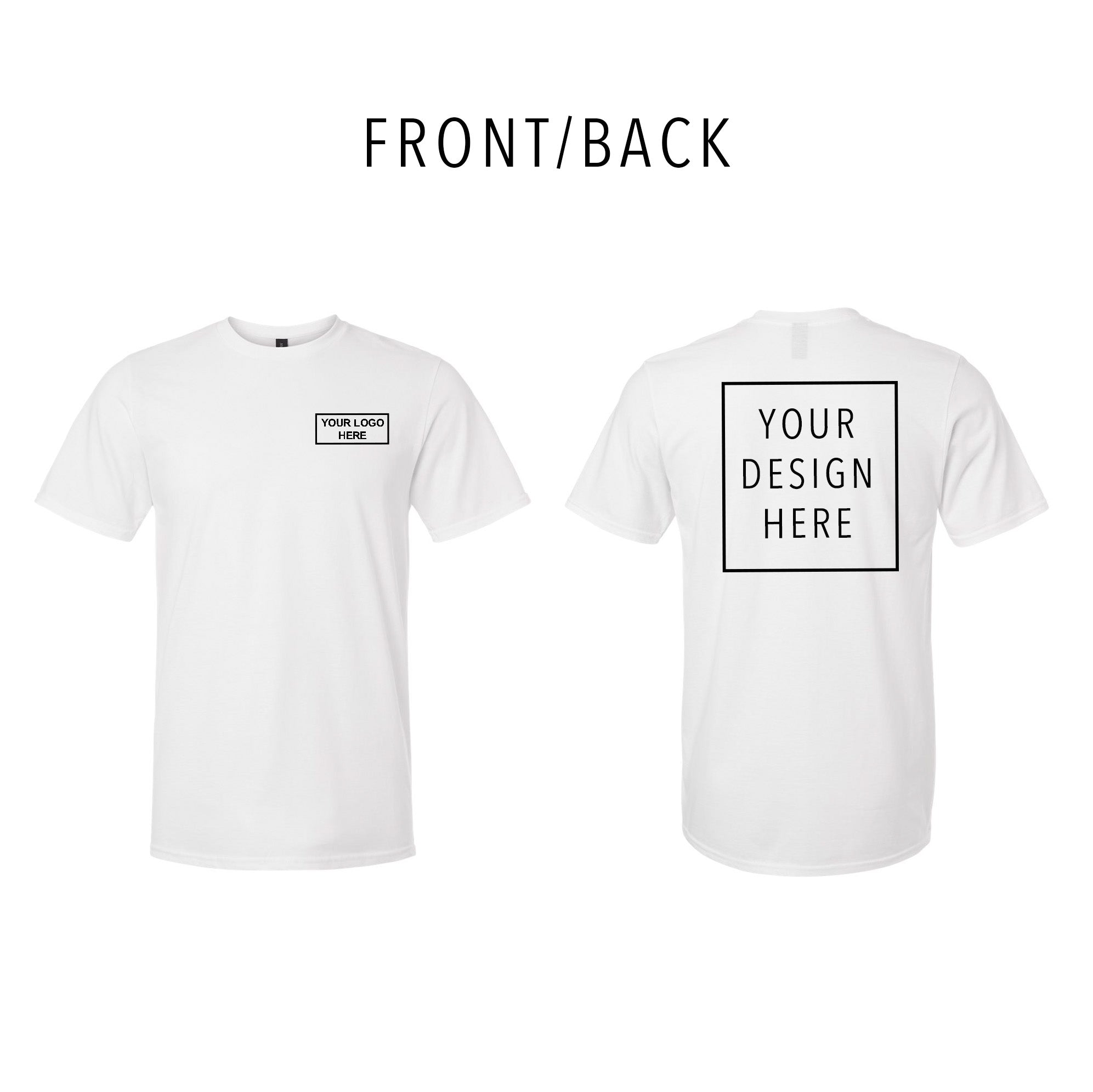 Gildan - Softstyle® Lightweight T-Shirt - Front/Back