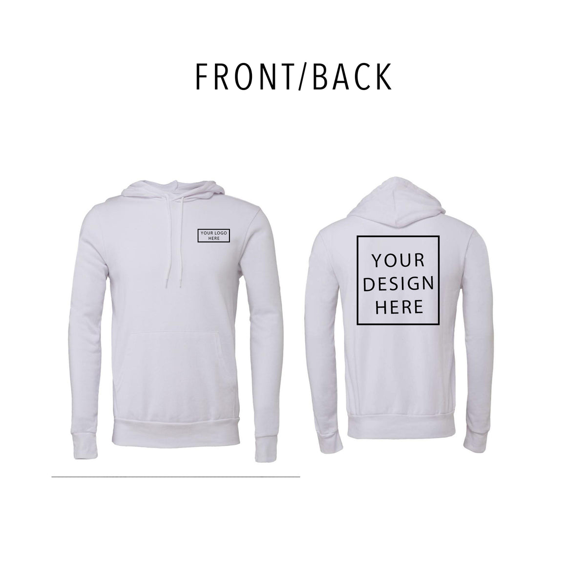 BELLA + CANVAS - Sponge Fleece Hoodie Sweatshirt - 3719